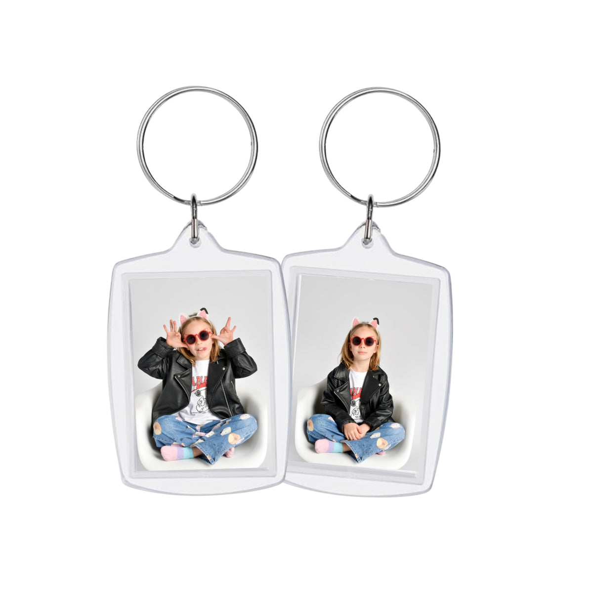 Custom Double-Sided Acrylic Photo Keychain