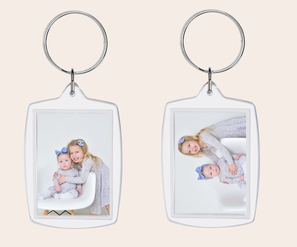 Custom Double Side Photo Keychain