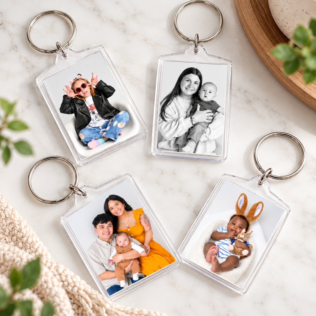 Custom Double-Sided Acrylic Photo Keychain