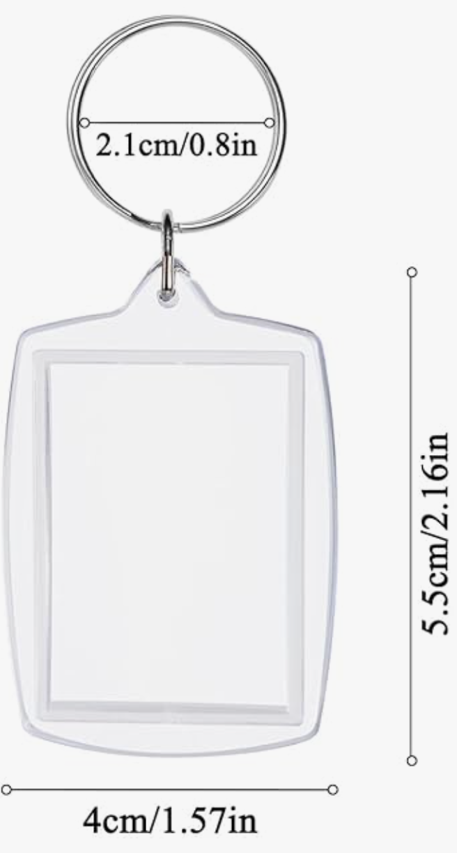 Custom Double Side Photo Keychain