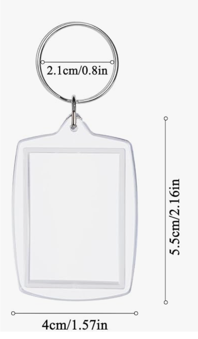 Custom Double-Sided Acrylic Photo Keychain